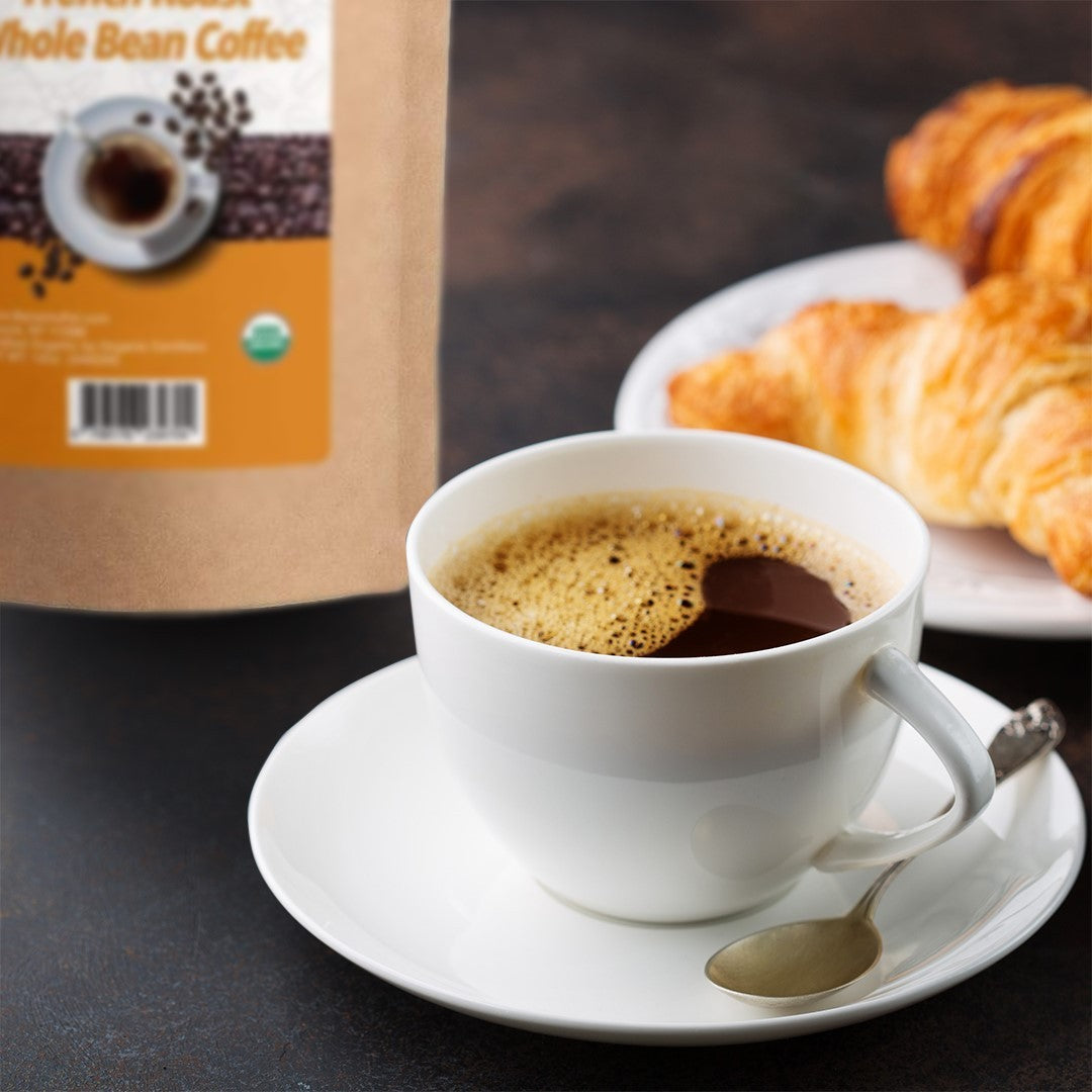 Alex's Low Acid Organic Coffee™ - French Roast Whole Bean (5lbs)