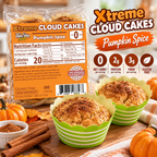 ThinSlim Foods Xtreme Cloud Cakes sabor pastel de calabaza, paquete de 6