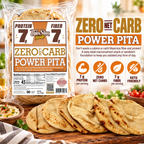 ThinSlim Foods Zero Net Carb Power Pita with 7g of protein.