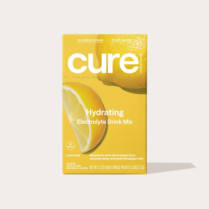 Cure Hydration Electrolyte Drink Mix, 8ct - Lemonade