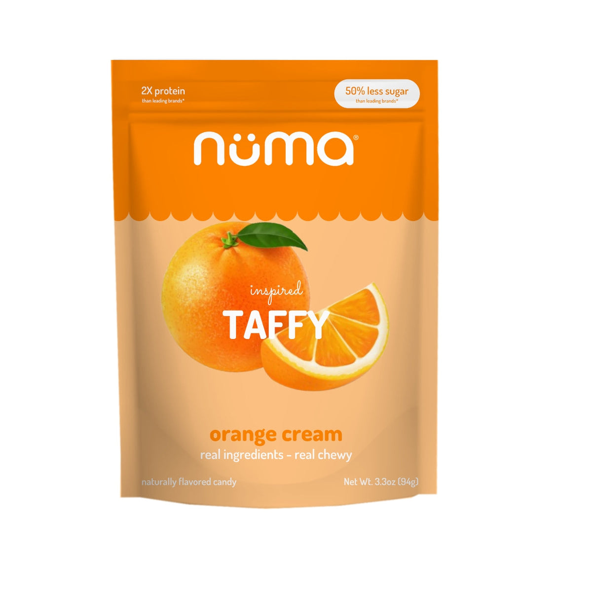 Numa Orange Cream taffy pouch front