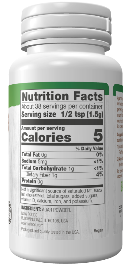 NOW Agar Powder, 2 oz — gallery image 2