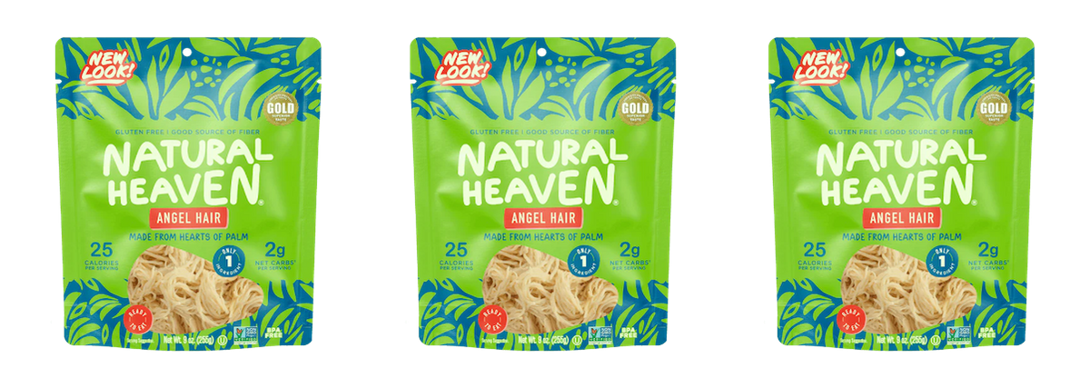 Natural Heaven Hearts of Palm - Angel Rice, 3-Pack