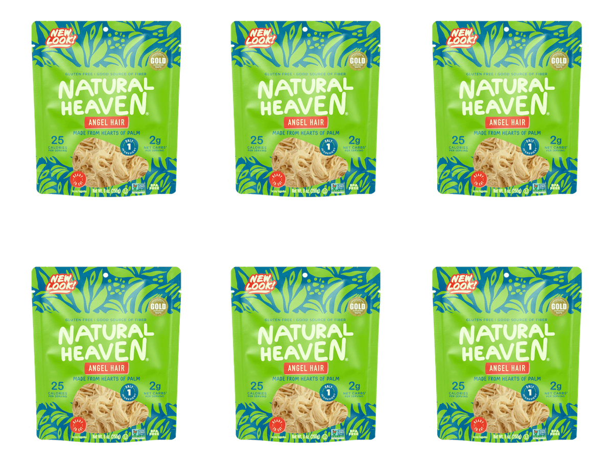 Natural Heaven Hearts of Palm - Angel Rice, 6-Pack