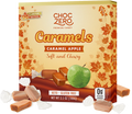 Front package of ChocZero Green Apple Caramels, 3.5 oz