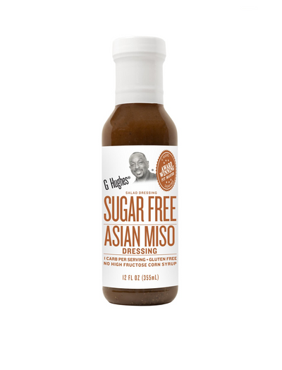 G Hughes Smokehouse Sugar Free Salad Dressing (12 fl oz) - Asian Miso One Bottle
