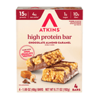 Atkins Nutritionals High Protein Bars - Chocolate Almond Caramel (4 Bars)