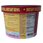 Back of Nooish Instant Matzo Ball Soup packaging