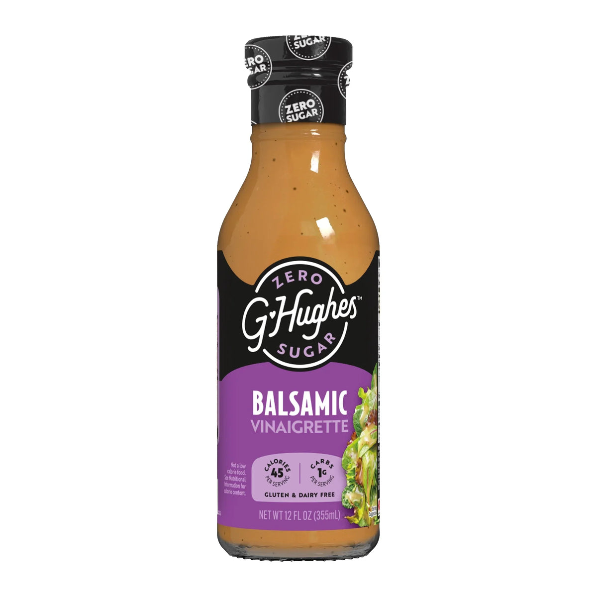 G Hughes Smokehouse Sugar Free Salad Dressing (12 fl oz) - Balsamic Vinaigrette One Bottle