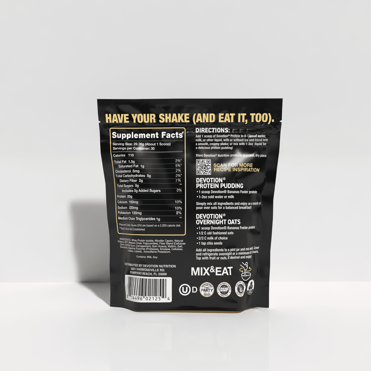 Devotion Nutrition Protein Powder - Bananas Foster