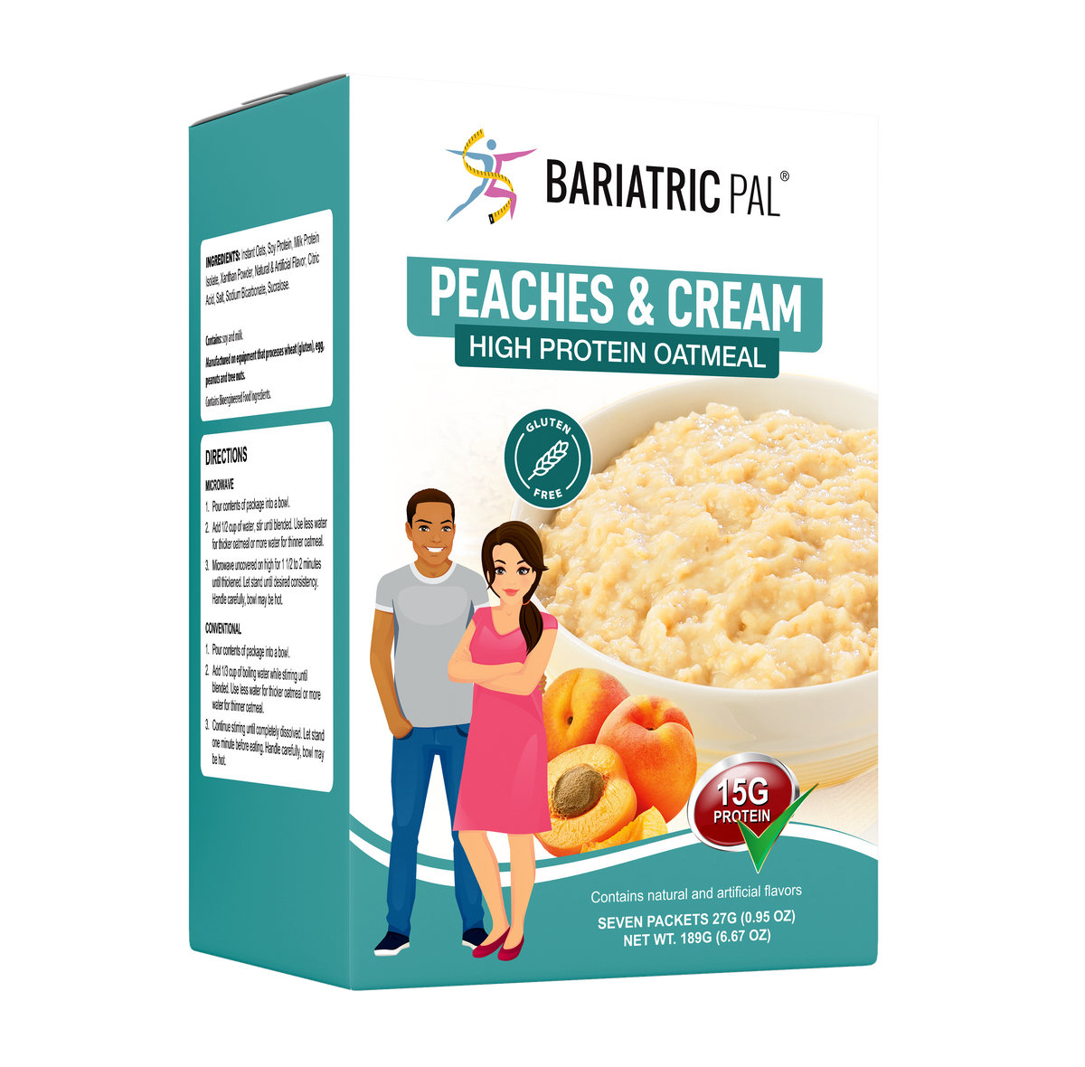 BariatricPal Hot Protein Breakfast - Peaches and Cream Oatmeal