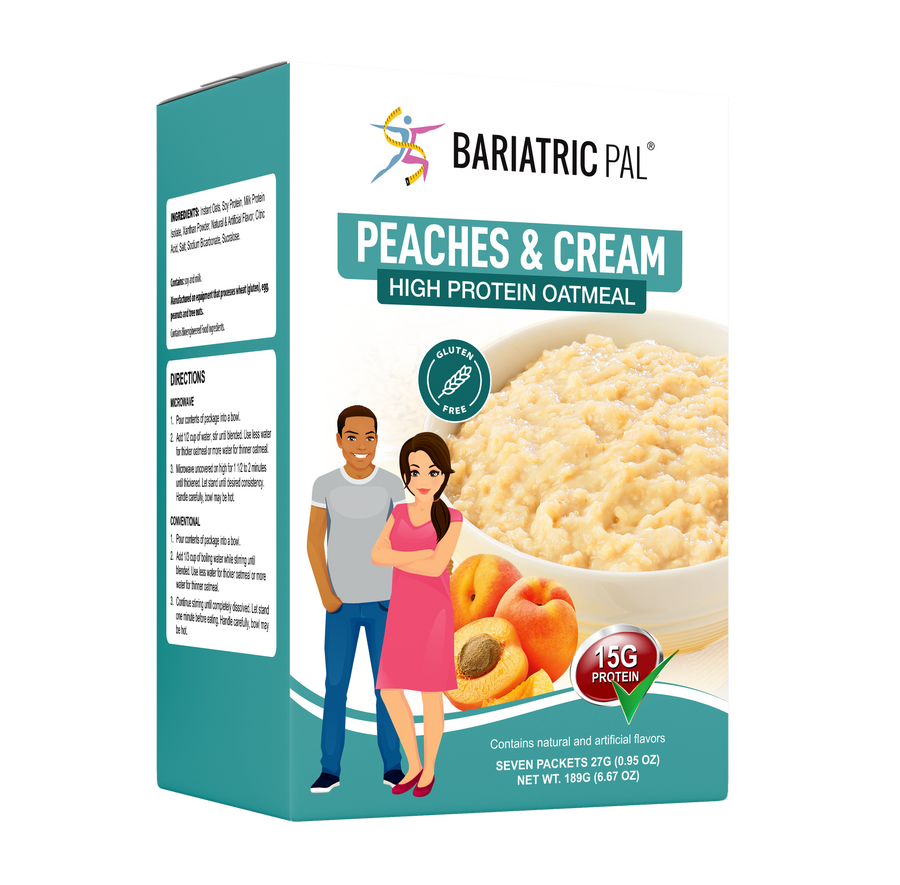 BariatricPal Hot Protein Breakfast - Peaches and Cream Oatmeal