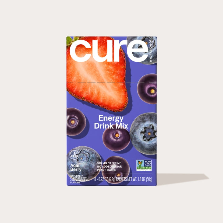 Cure Hydration Electrolyte Drink Mix, 8ct - Acai Berry