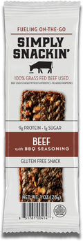 Simply Snackin' Beef Protein Snack - Beef with BBQ Seasoning package