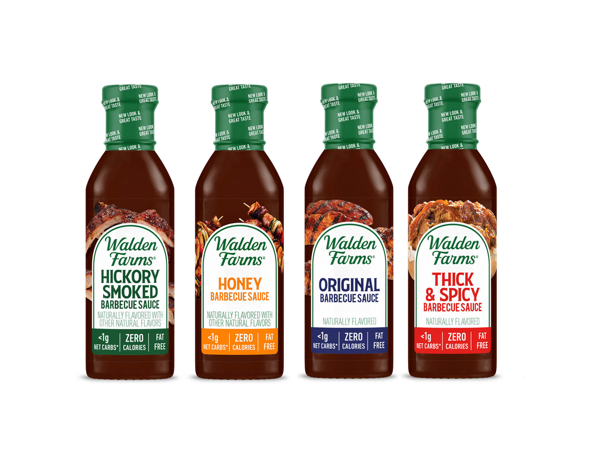 Walden Farms Barbecue Sauce, Variety Pack / One Pack (4-Bottles).
