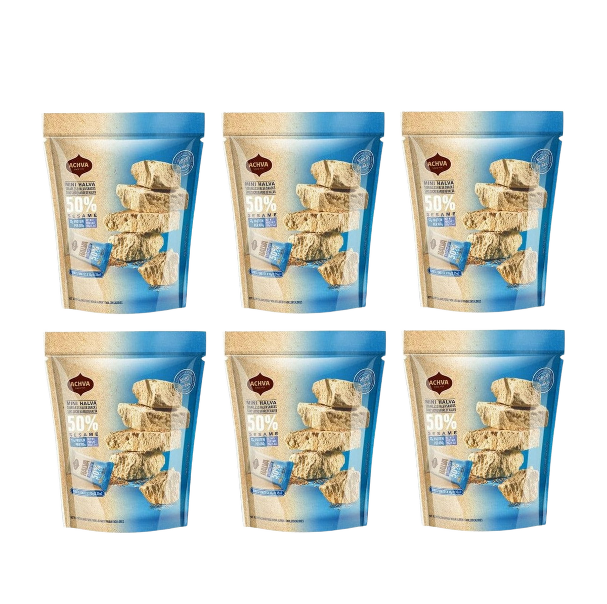 Galil Achva Mini Halva Snacks - 6 bags