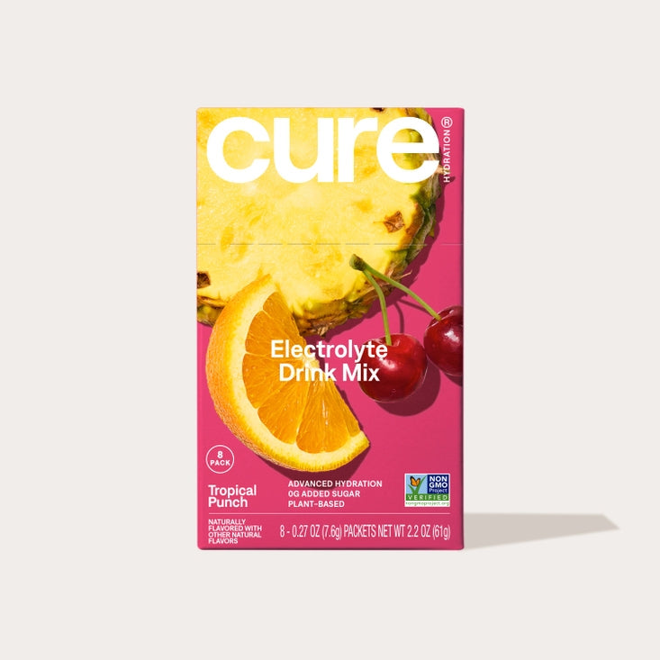 Cure Hydration Electrolyte Drink Mix, 8ct - Tropical Punch
