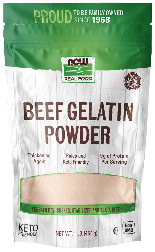 NOW Beef Gelatin Powder 1 lb. tub