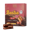 Front package of ChocZero Bestie Milk Chocolate Candy Bar, 8 oz