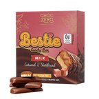 Front package of ChocZero Bestie Milk Chocolate Candy Bar, 8 oz