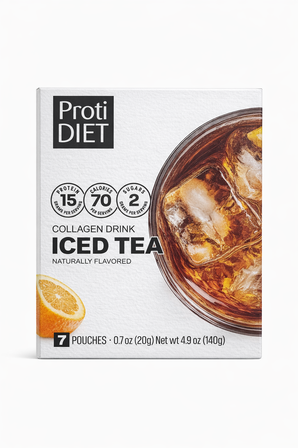 Proti Diet Collagen Iced Tea Drink, 7 Pouches - 1-Pack