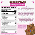 Elavi High Protein Brownie - Birthday Cake Blondie