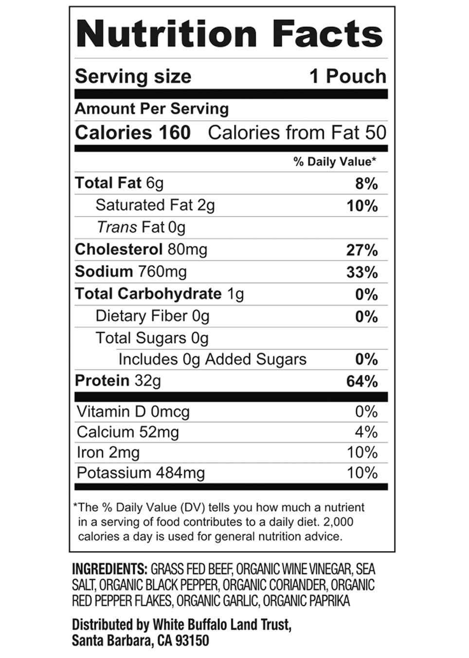 Figure Ate Air-Dried Beef Biltong, 2oz (56g) - Spiced