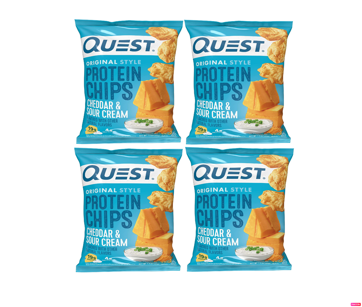 Quest Nutrition Protein Chips in #flavor_cheddar & sour cream #Size_4-pack, product image 9.