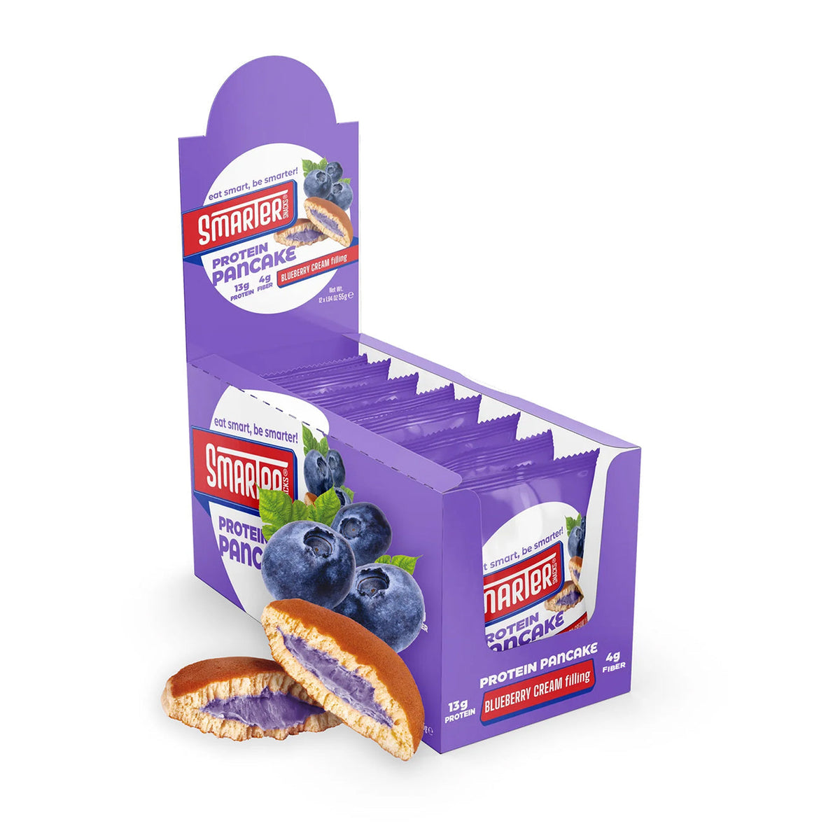 Smarter Snacks Protein Pancake - Blueberry, 12-Pack