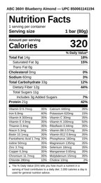 ABC 360 Complete Meal Bars - Blueberry Almond