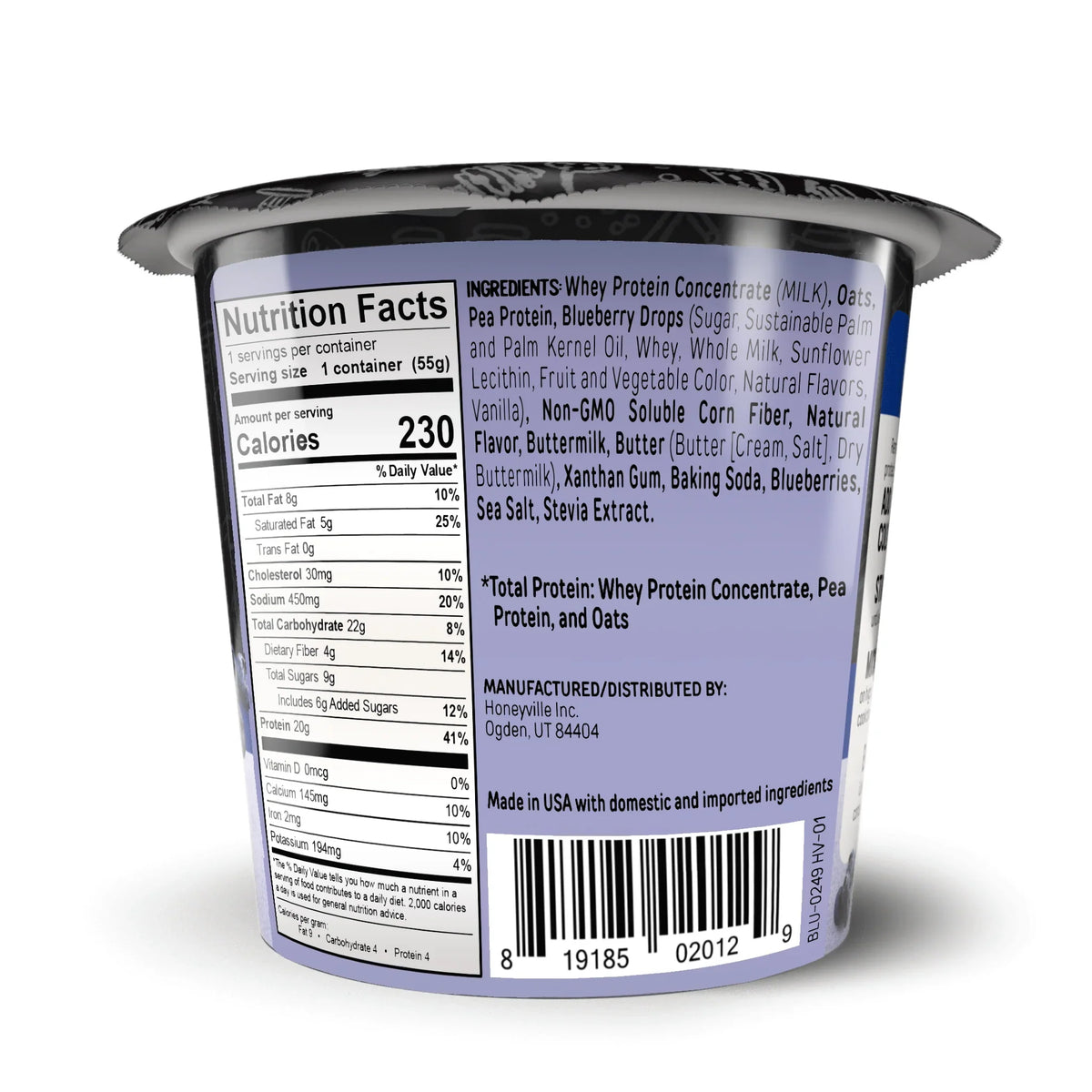 FlapJacked Mighty Muffins - Blueberry, One Pack