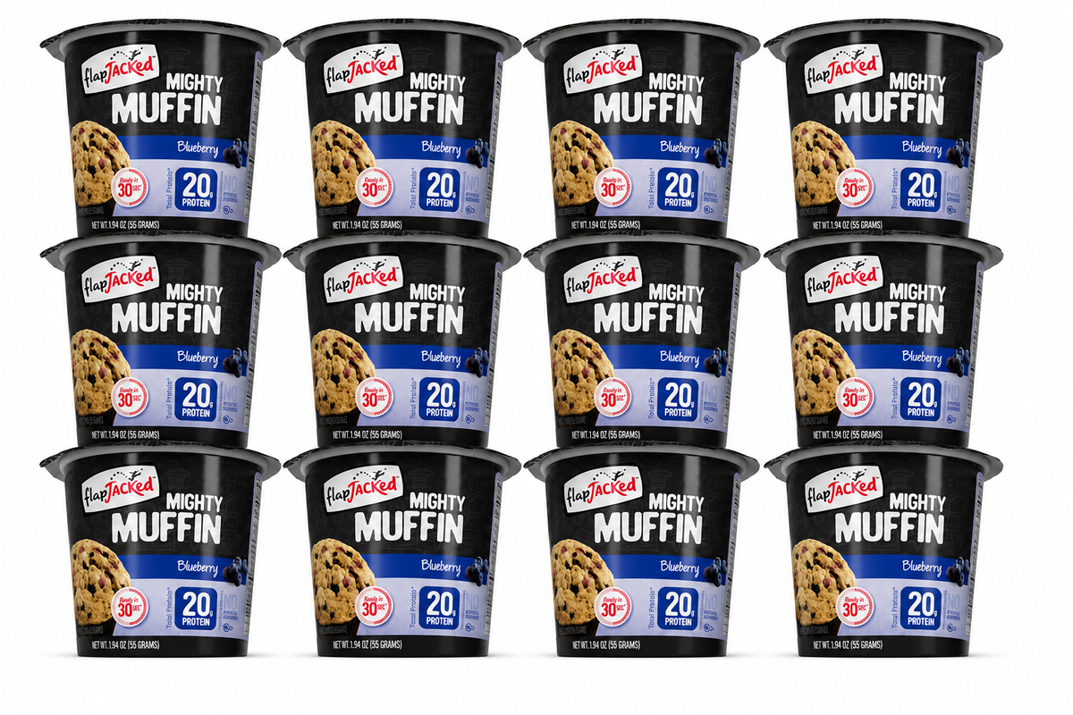 FlapJacked Mighty Muffins - Blueberry, 12-Pack
