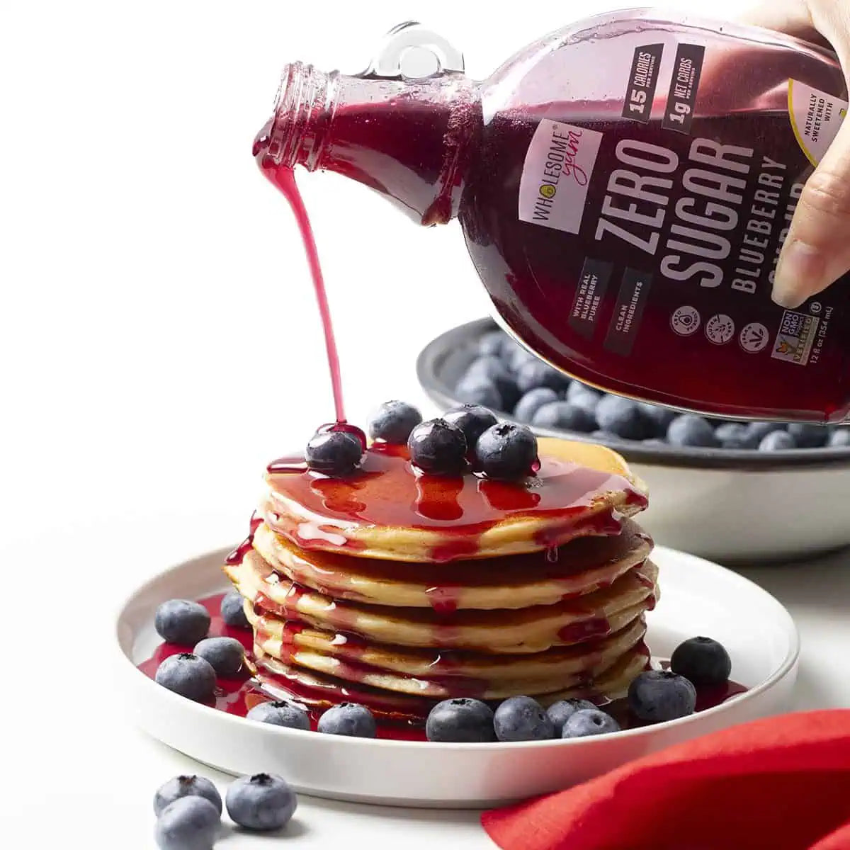 Wholesome Yum Zero Sugar Fruit Syrup, 12 fl. oz - Blueberry