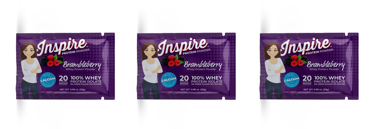 Inspire Brambleberry Protein Powder - One Serving, 3-Pack