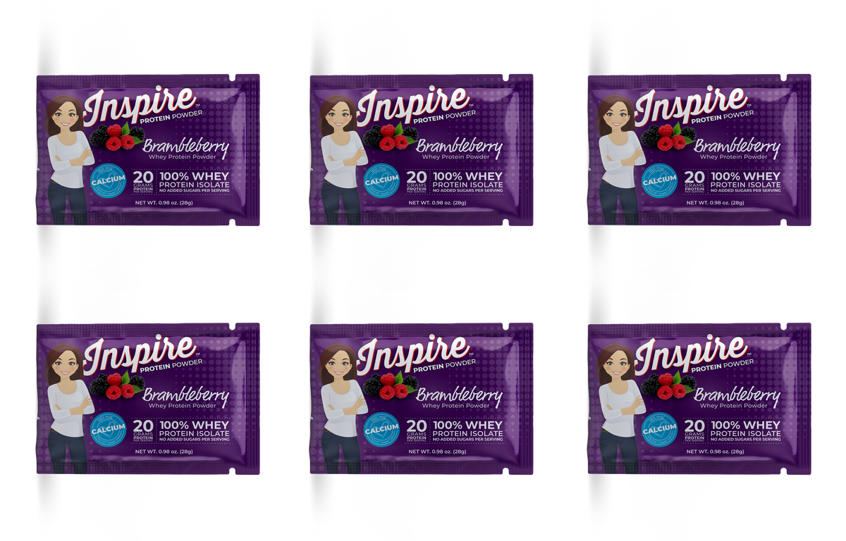 Inspire Brambleberry Protein Powder - One Serving, 6-Pack