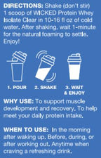 Clear Whey Isolate Protein Powder by WICKED Protein