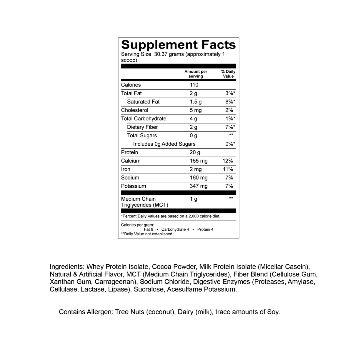 Devotion Nutrition Protein Powder - Brownie Batter, 2 lb.
