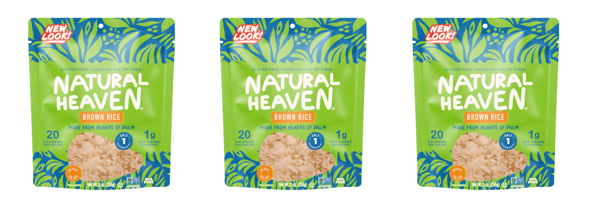 Natural Heaven Hearts of Palm - Brown Rice Style, 3-Pack