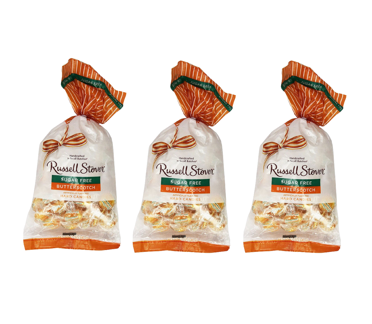 Russell Stover Sugar Free Hard Candies, 12 oz - Butterscotch 3 Bags