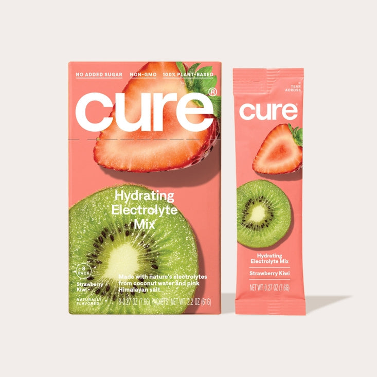 Cure Hydration Electrolyte Drink Mix, 8ct - Strawberry Kiwi