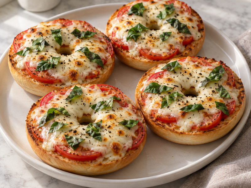 Caprese Bagel Melts