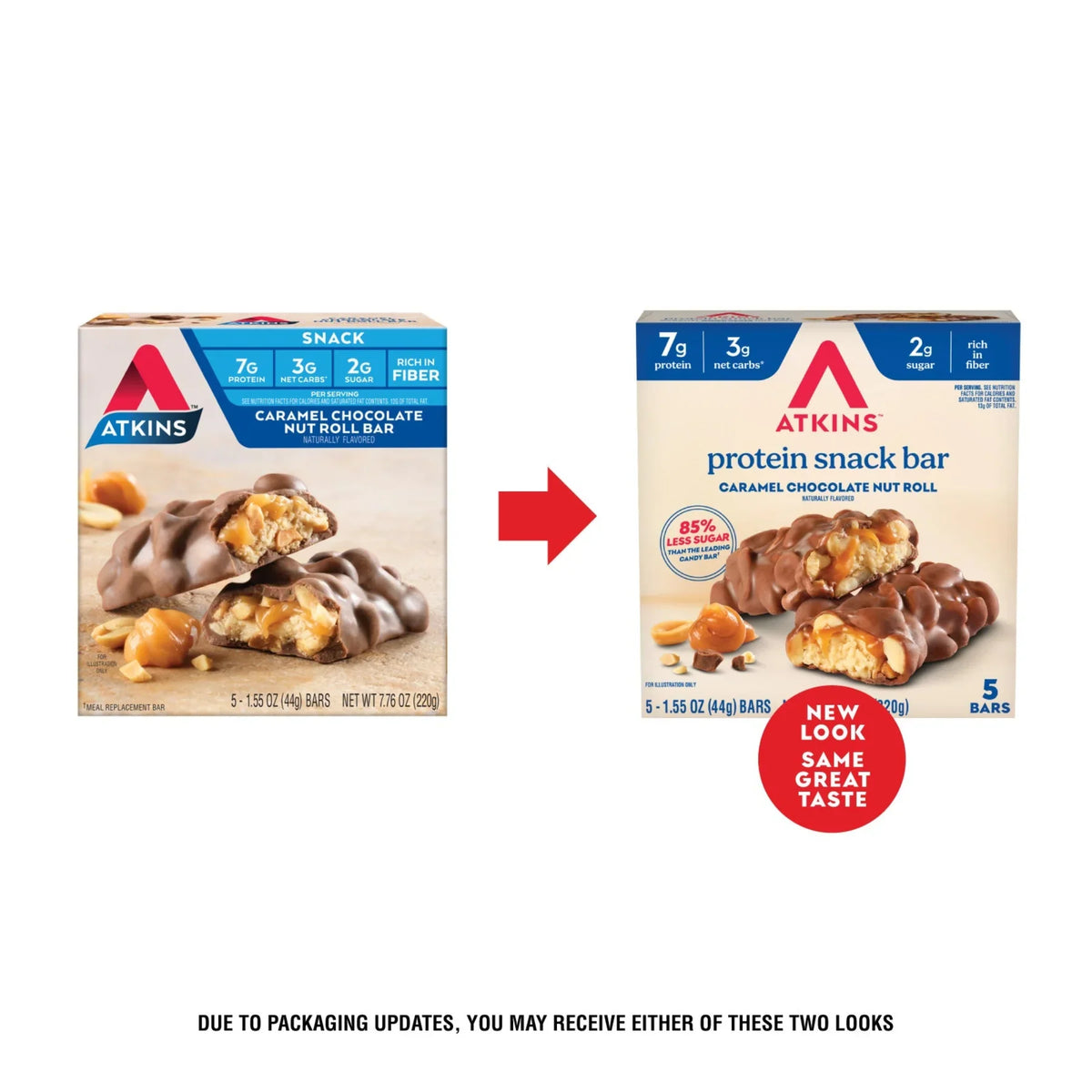 Atkins Nutritionals Snack Bars - Caramel Chocolate Nut Roll
