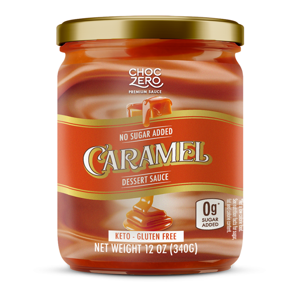 Front package of ChocZero No Sugar Added Dessert Sauce