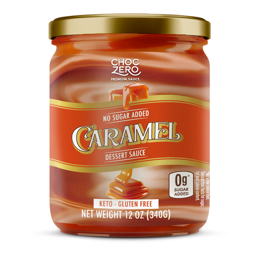 Front package of ChocZero No Sugar Added Dessert Sauce