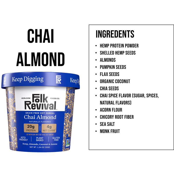 Folk Revival Grain Free Hot Cereal - Chai Almond