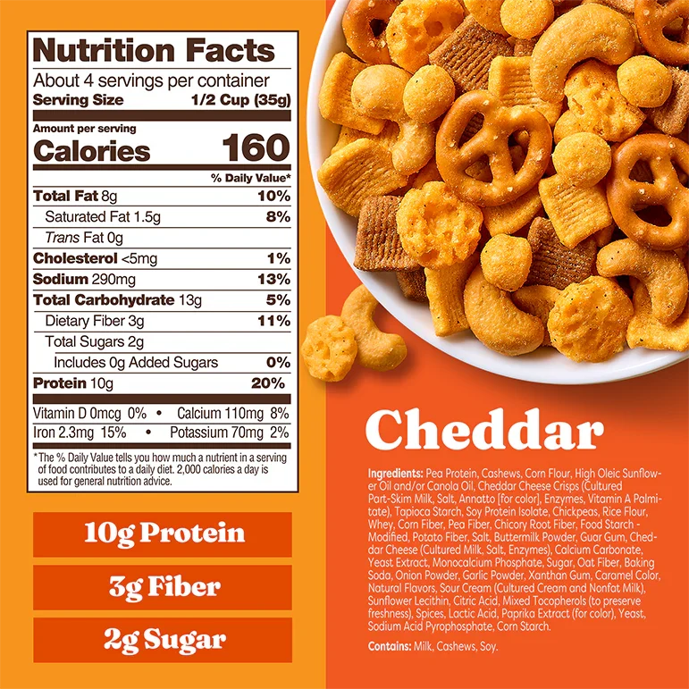 Catalina Crunch Protein Snack Mix - Cheddar, 5.25 oz