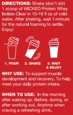 Clear Whey Isolate Protein Powder by WICKED Protein