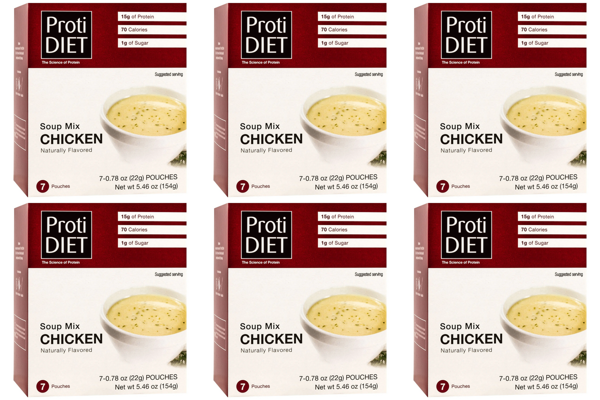 Proti Diet Protein Soup Mix, Chicken, 7 Pouches