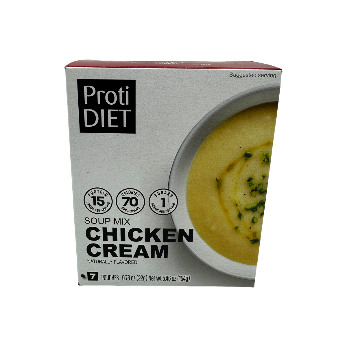 Mezcla de sopa de proteína Proti Diet, pollo, 7 sobres