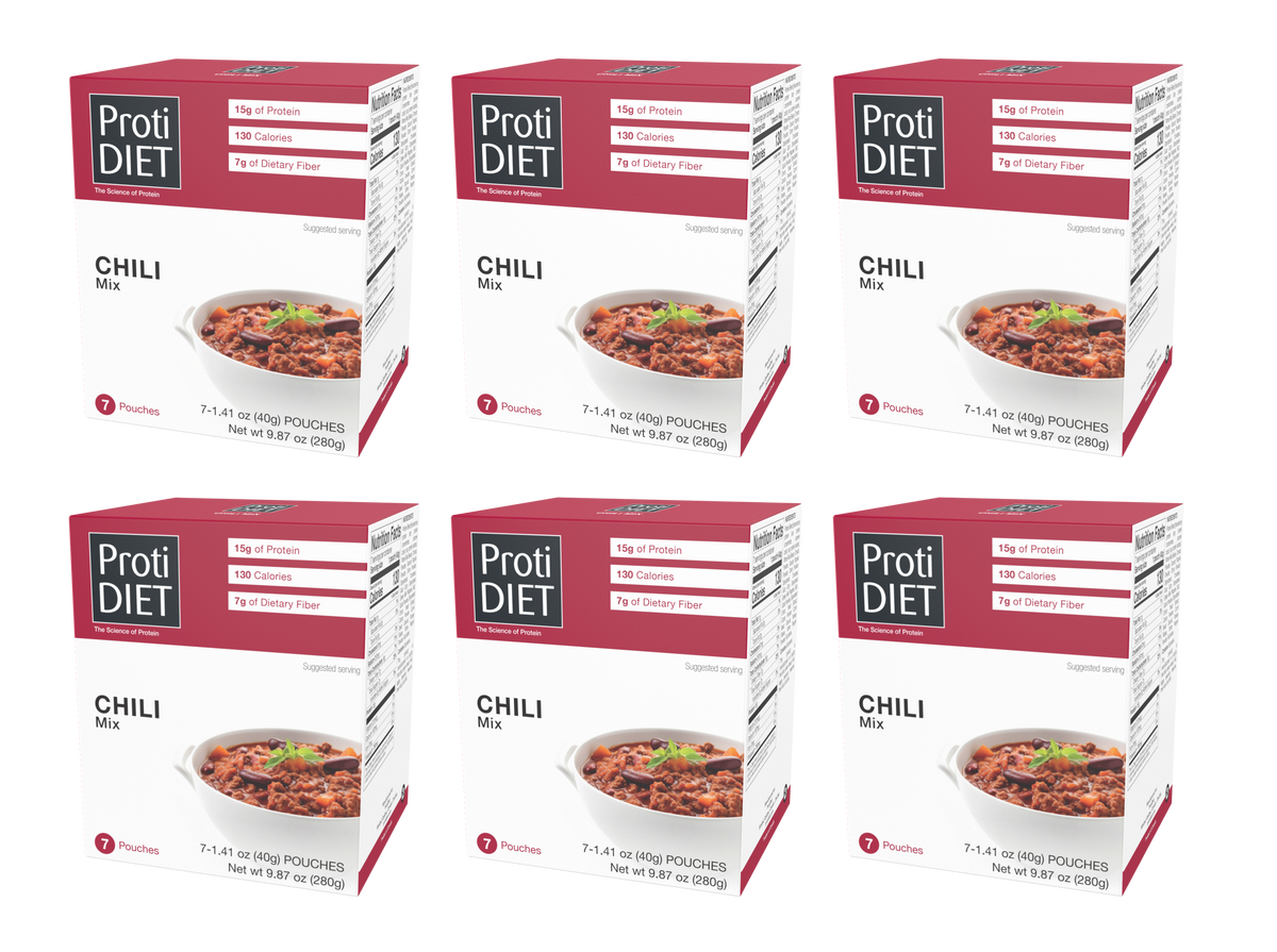Proti Diet 15g Protein Entree - Chili Mix, 7 Pouches - 6-Pack